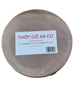 THỚT GỖ XÀ CỪ TRÒN (24cm)